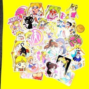 Brand New 50pcs Sailor Moon Waterproof Stickers